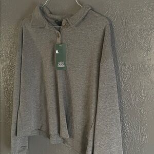 Wild Fable Charcoal Long Sleeve Top